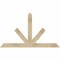 Ekena Millwork Saratoga Rough Sawn Timber Gable Bracket, Douglas Fir, 60"W x 35"H x 4"D x 4"F, 14/12 Pitch GBW060X35X0404SAR00RDF - alternate 1